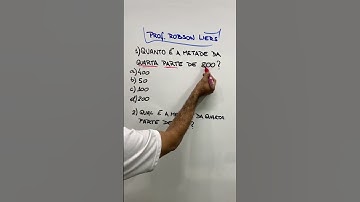 Problema com fração | #matemática #shorts | Prof Robson Liers  - Mathematicamente