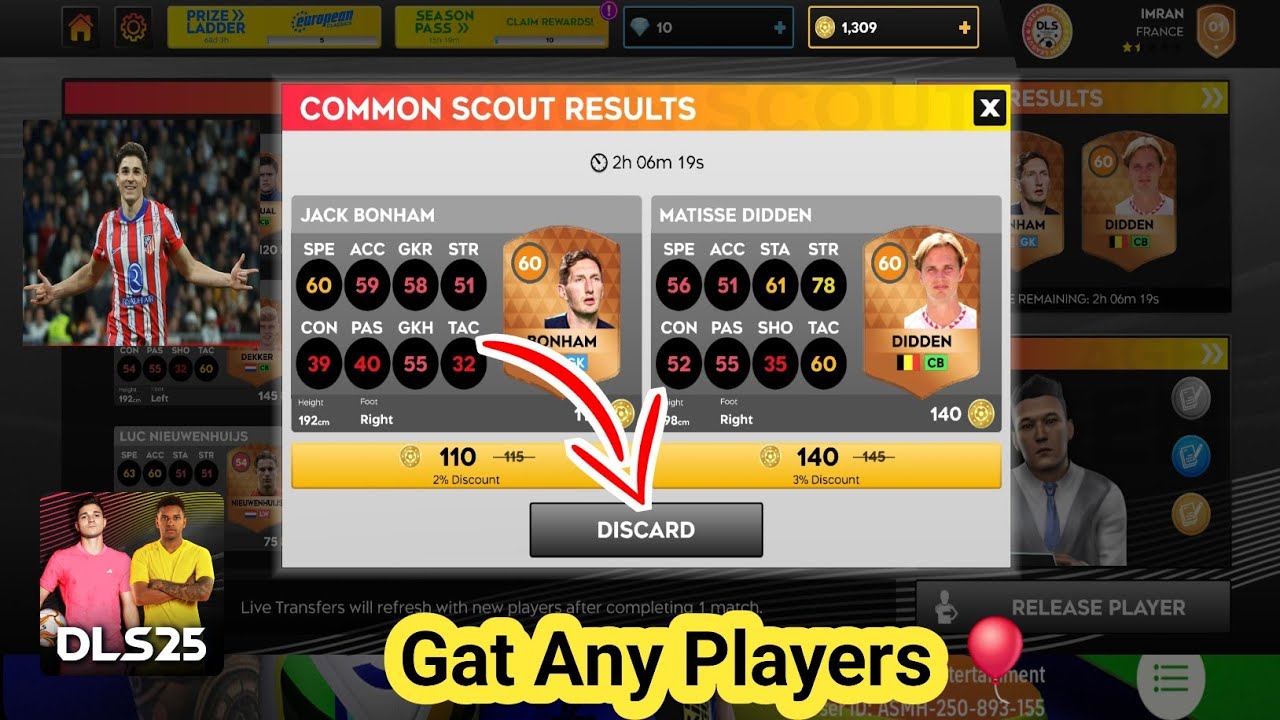 DLS 25. How to Get Any Player You want in DLS 2025 | Get your Favorite ...