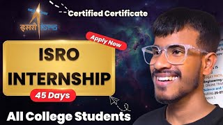 🎁 ISRO Launched 45 Days Internships For Students | Free Preparation Material Online Internship 2026 