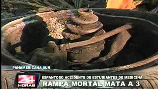 Lurín: tres universitarios mueren en violento choque en la Panamericana Sur