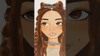 This trend but ✨ArT vErSiOn✨What your eye color says about you 👀💕#shorts #art #viral #fyp #blowup