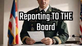 How to Report to the President of an Army Promotion Board