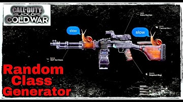 RANDOM CLASS GENERATOR #1 (COD BLACK OPS COLD WAR GAMEPLAY)