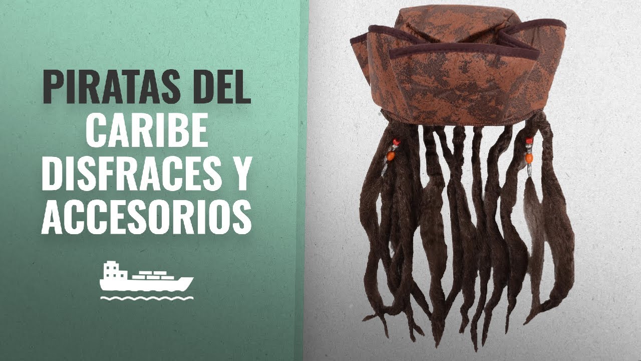 10 Mejores Disfraces Y Accesorios De Piratas Del Caribe : Caribbean Jack  Sparrow Fancy Dress Hat - YouTube