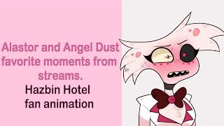 Angel Dust and Alastor favorite moments from streams | Hazbin Hotel | fan animation screenshot 3