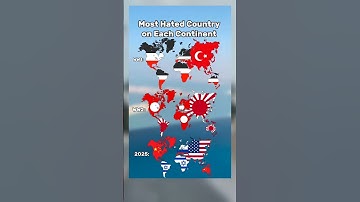 Most hated country on each continent | WW1 vs WW2 vs 2025 #geography #map #maps #mapping #europe