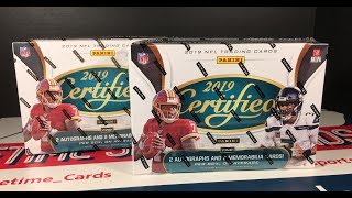 2019 Certified Football Hobby Box Break #1 of 2