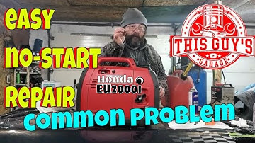 Honda eu2000i generator easy  no start repair