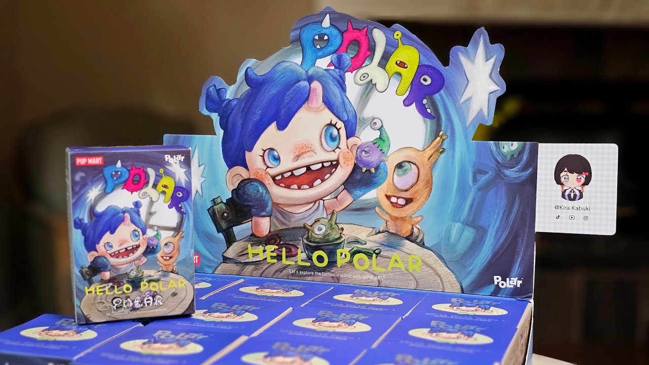 🌀 Pop Mart: Hello Polar blind box case unboxing!