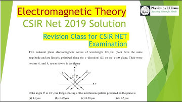 Electrodynamics 👉Solved CSIR-NET 2019 Dec Physical Science Paper👉Target CSIR-NET 2020