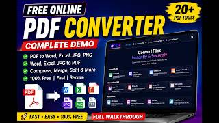 Free PDF Converter Website Complete Demo | PDF to Word, JPG, Excel & More | PDF.PNGStock.in screenshot 3