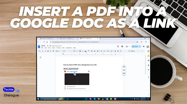 How to Insert a PDF into a Google Doc as a Link