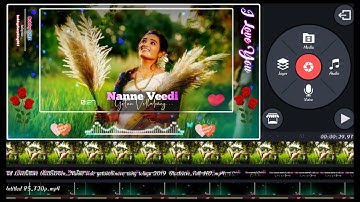 How to Create Trending Beautiful Love Lyrical Whatsapp Status Video In Kinematser Telugu 2020