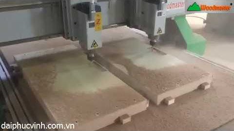 WOODMASTER. MÁY CNC ROUTER 2 ĐẦU (Bàn hút chân không )