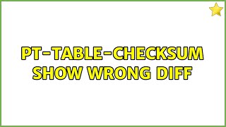 pt-table-checksum show wrong DIFF