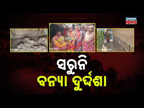 ସରୁନି ବନ୍ୟା ଦୁର୍ଦ୍ଦଶା |Jajpur Flood Crisis |Family Living on Rooftop 8 Days After Devastating Flood
