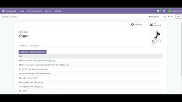 Hướng dẫn cách tạo Brand cho sản phẩm của website Odoo