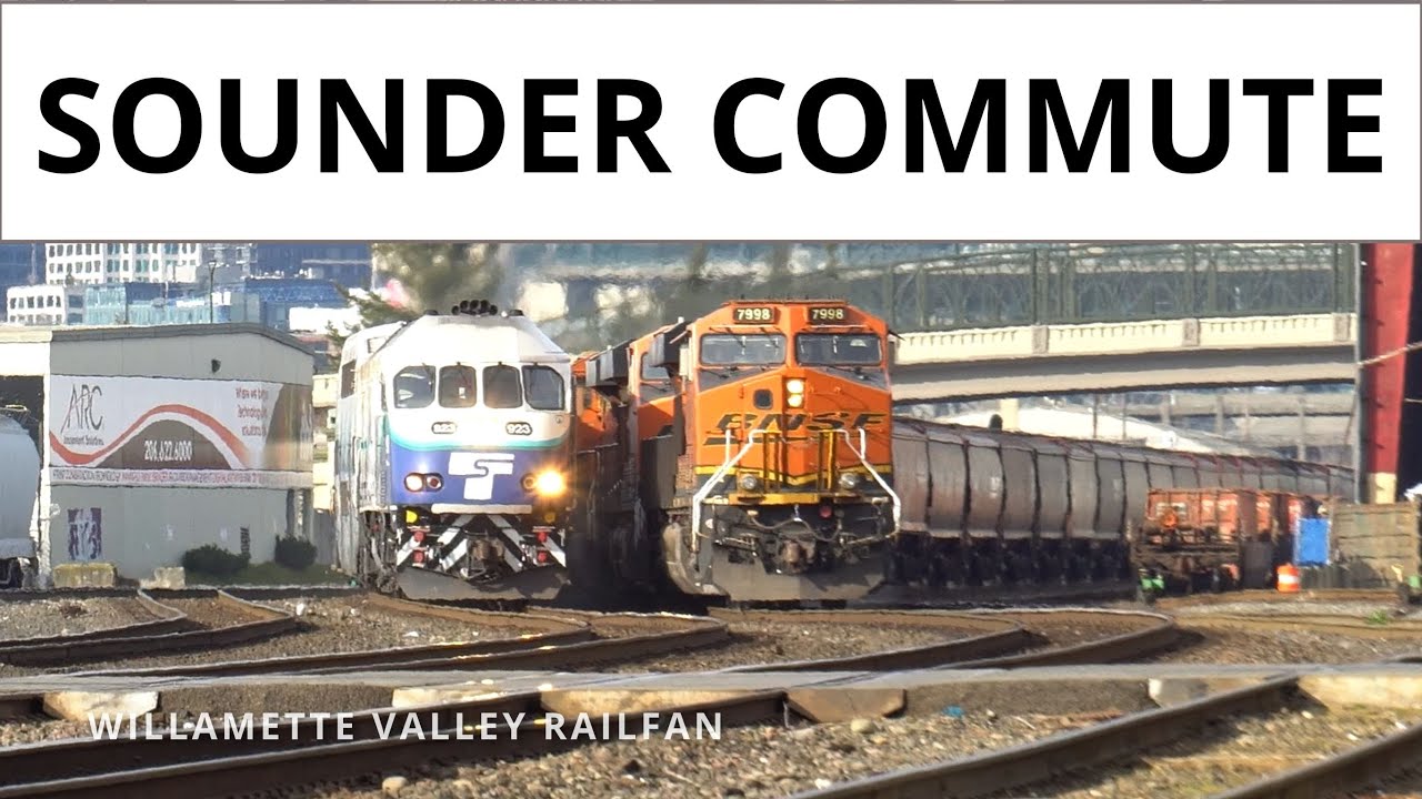 (4K) Commute: Railfanning an evening Sounder commute on the BNSF in South Seattle, Washington