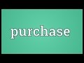 Purchase meaning