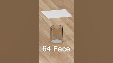 Cloth Simulation 1 Face to 16384 Face on Cup | Blender Animation