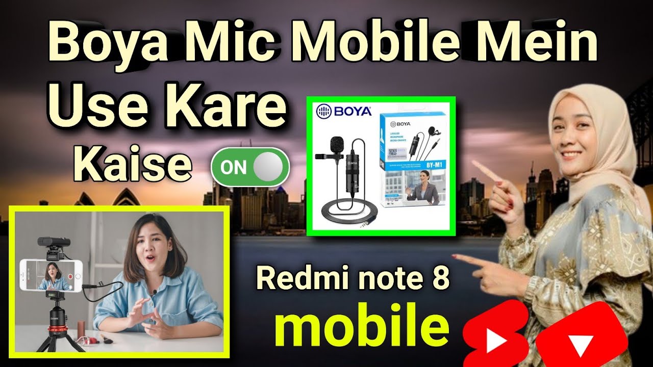 Boya Mic Mobile Mein Kaise Use Kare || 📲 Redmi note 8 mobile me boy by maic use kaise