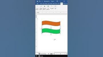 Draw Indian National Flag in MS Word | Insert Shapes in Ms word #shorts #shortsvideo #viral