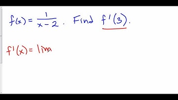 Using the Definition (Rational Function)