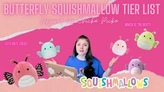 SQUISHMALLOW BUTTERFLY TIER LIST| INSPIRED BY CHICA PIKA