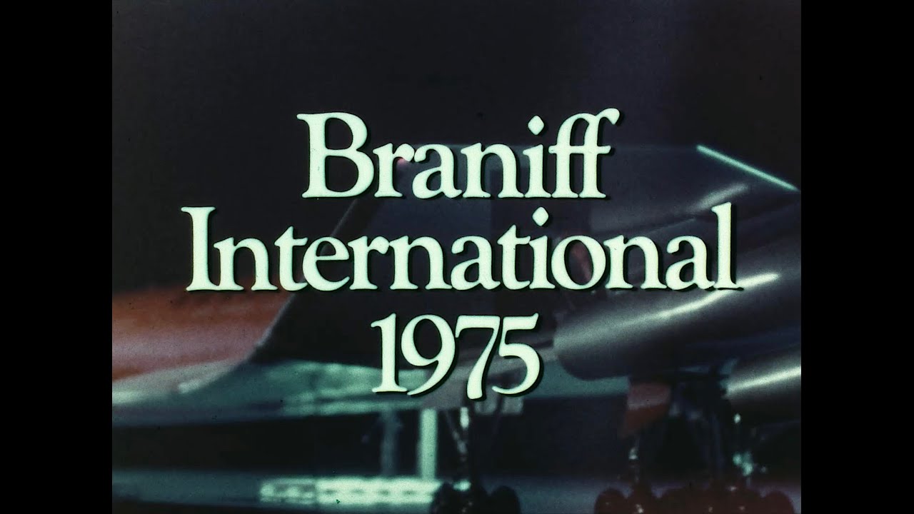 Braniff International 1975 SST Future Travel TV Commercial 1968 2 Minute Version