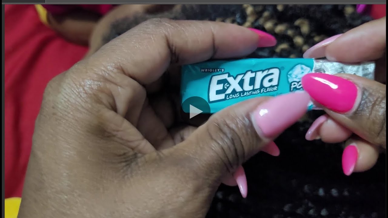 ASMR NITPICKING SCRATCHING CHEWING GUM on 4C Hair BRAIDS + nails ASMR No Talking 音フェチ  Real Person