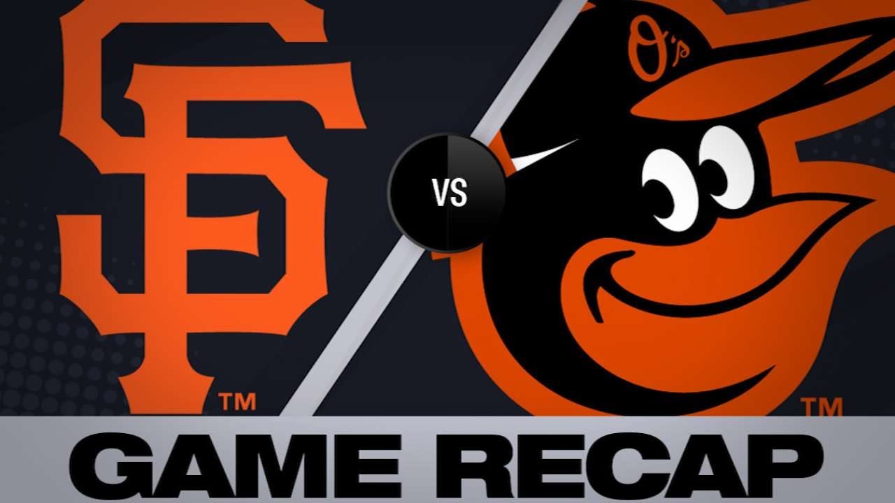 baseball ops 5/31/19: Orioles use 6-run 1st to push past Giants