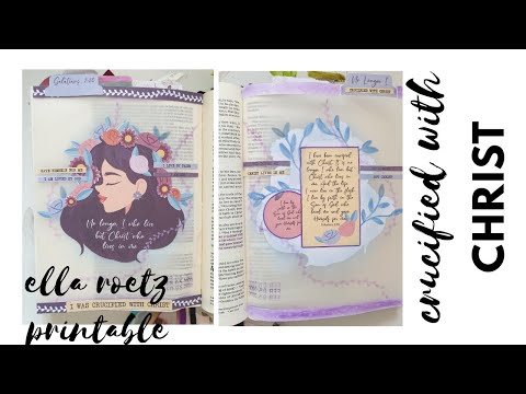 Galatians 2v20 | Process Video Ella Roetz February printables