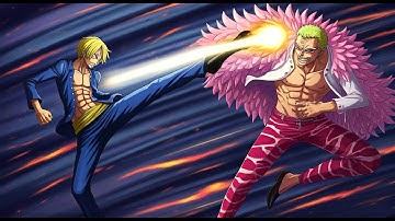 One Piece; Sanji vs Doflamingo -The Cook vs The Joker (Stick Nodes)