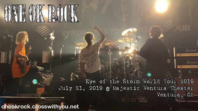 One Ok Rock Eye Of The Storm World Tour 19 Ventura Ca Youtube