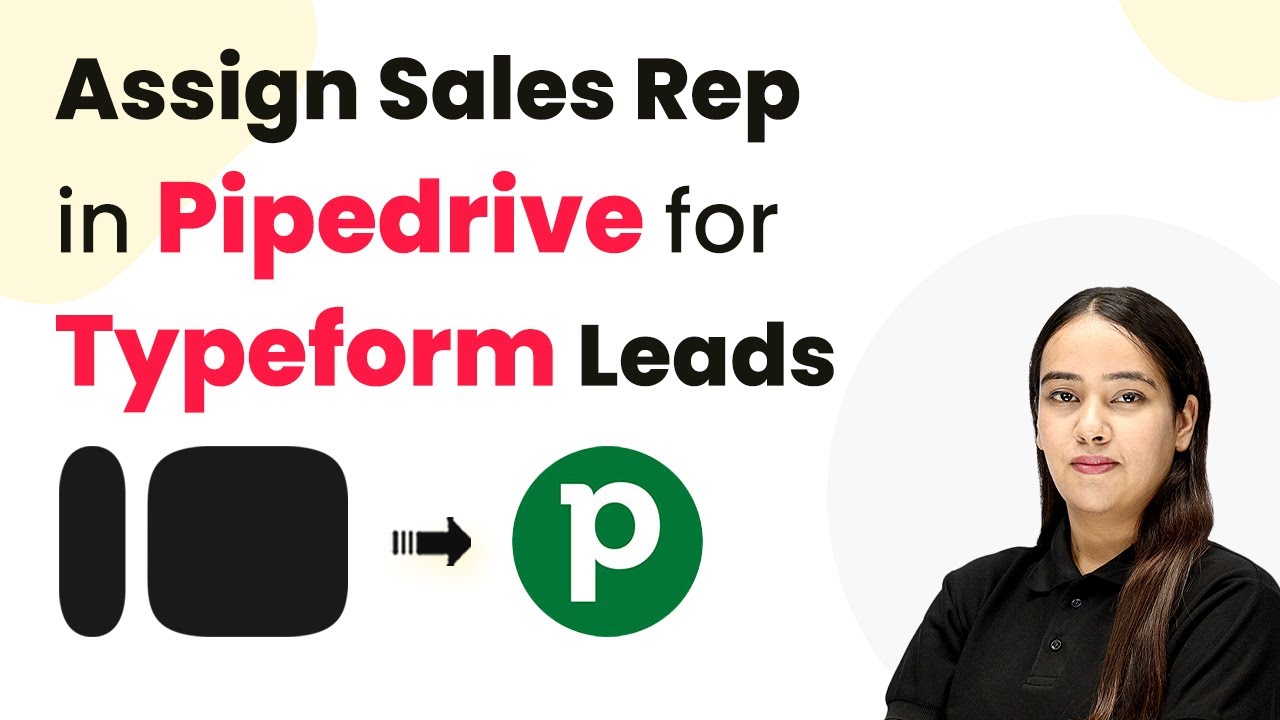 How to Assign Sales Rep in Pipedrive for Typeform Leads Automatically ...