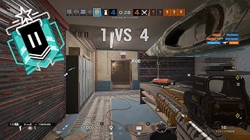 4-4 Overtime Match Point 1v4 Clutch - Rainbow Six Siege