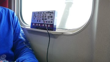 volca modular ambient jam in Shinkansen (bullet train in Japan) with field recording