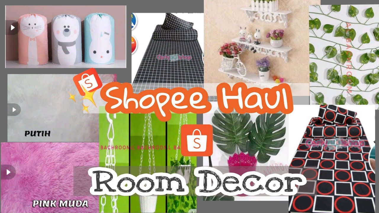 1 Shopee Haul Room/House Decor Aesthetic haul YouTube