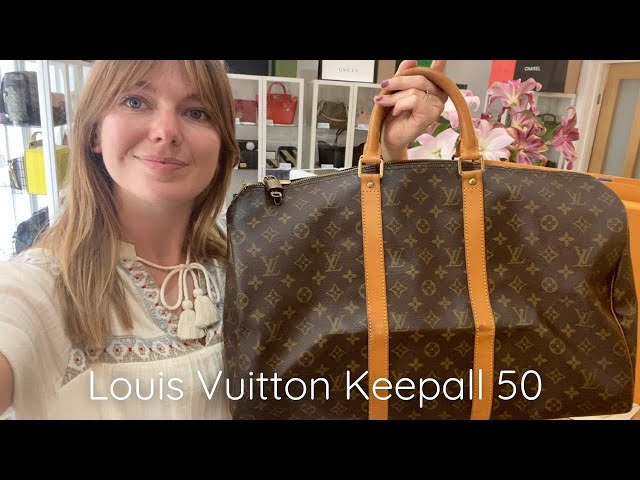 Louis Vuitton 2016 Pre-owned Keepall 50 Bandouliere Bag - Brown