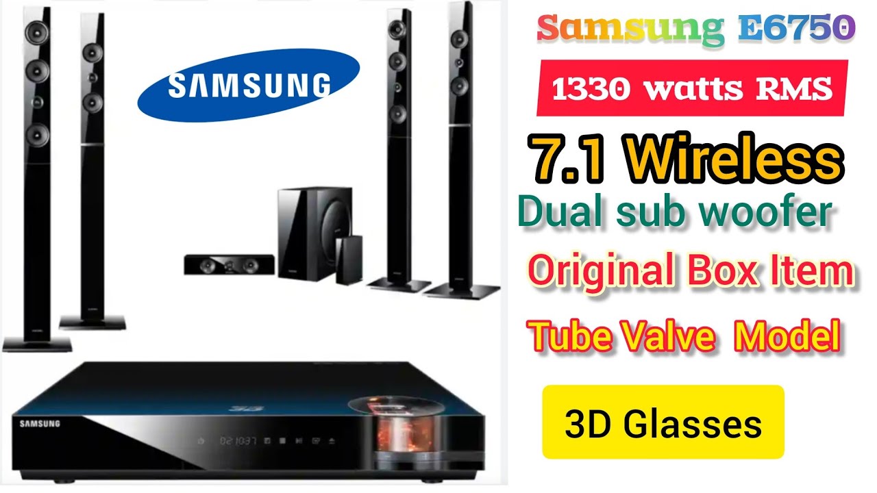 ❌sold 🚫 Samsung E6750 1330watts RMS  🔥 Box item ⚡ Valve model 3D 🕶️ Glasses 🤓