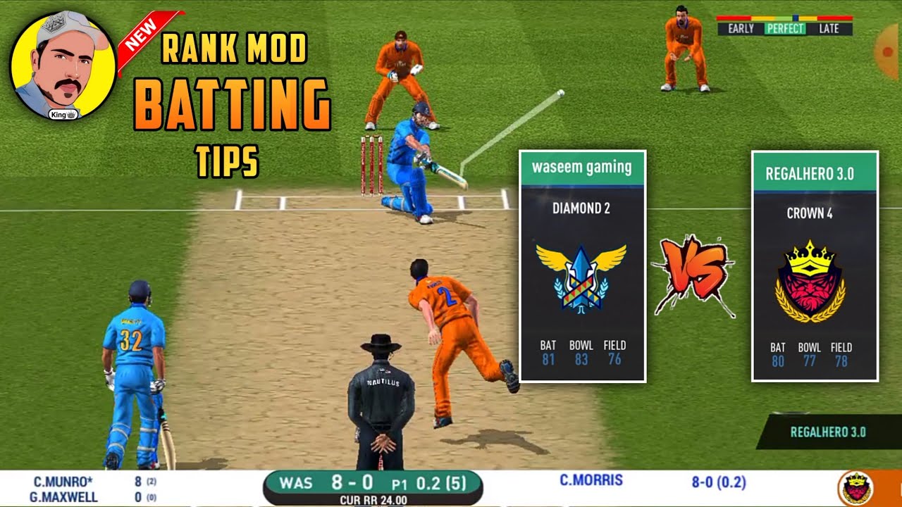 Real Cricket 20 Batting Tips Rank Mod waseemgamingrc20 YouTube