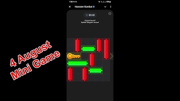 4 August Mini Game Puzzle Hamster Kombat (100% Puzzle Solved)
