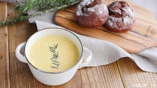 【365日のパンとスープ】柿のチーズ風味ポタージュのレシピ 作り方
