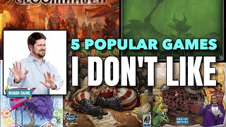 5 Popular Board Games that I Dislike