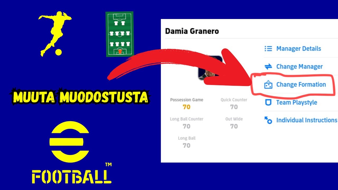 Kuinka muuttaa muotoa eFootballissa | Master Tactics