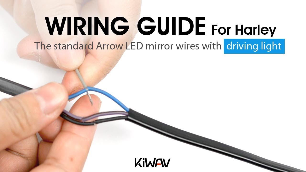 [Installation] The standard Arrow LED mirror wires with driving light