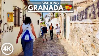 Walking in Granada, Spain - Sacromonte to Albaicin District in 4K 60FPS October 2021