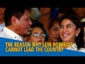 The reason why robredo cannot be a president  in the news