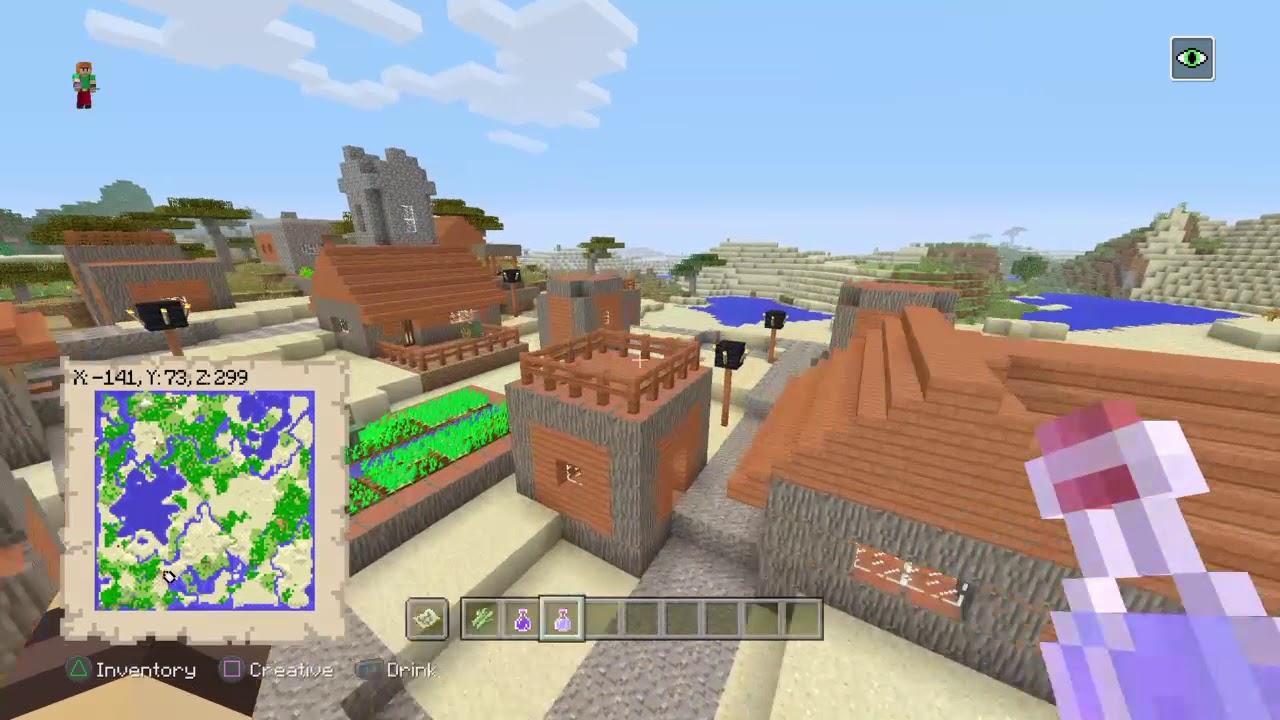 Minecraft Console Amazing TU57 Loot Seed! (PS4, XboxOne, PS3, Xbox360
