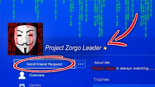 Do NOT Add "PROJECT ZORGO LEADER" Account as a Friend on PS4! (PZ9 Youtube Hacker Group)